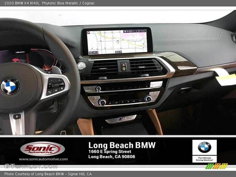 Phytonic Blue Metallic / Cognac 2020 BMW X4 M40i