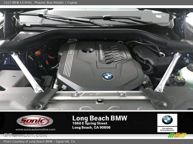 Phytonic Blue Metallic / Cognac 2020 BMW X4 M40i