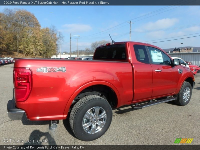 Hot Pepper Red Metallic / Ebony 2019 Ford Ranger XLT SuperCab 4x4