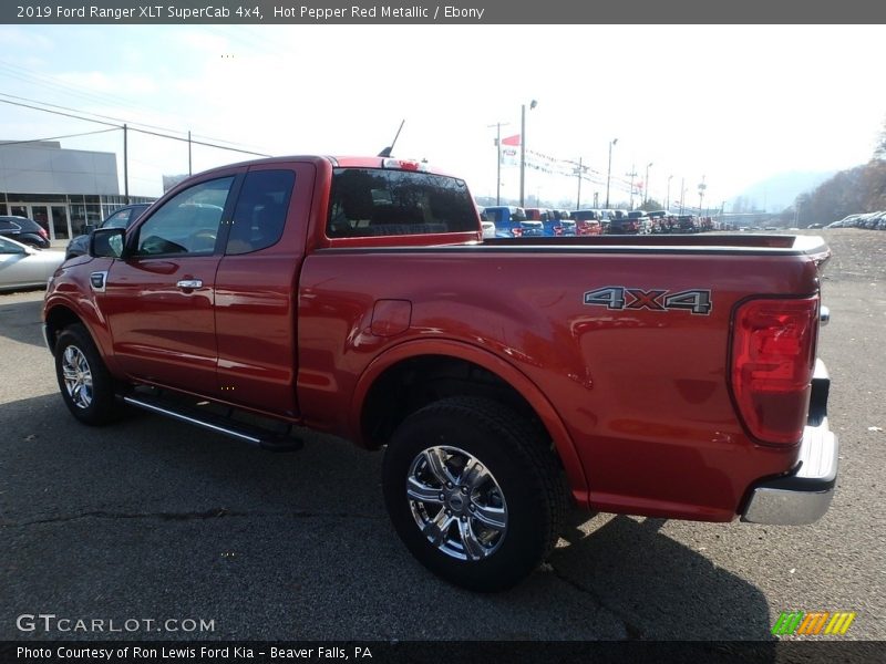 Hot Pepper Red Metallic / Ebony 2019 Ford Ranger XLT SuperCab 4x4