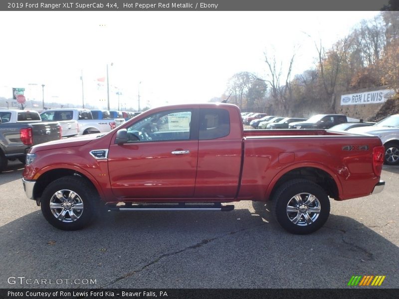 Hot Pepper Red Metallic / Ebony 2019 Ford Ranger XLT SuperCab 4x4