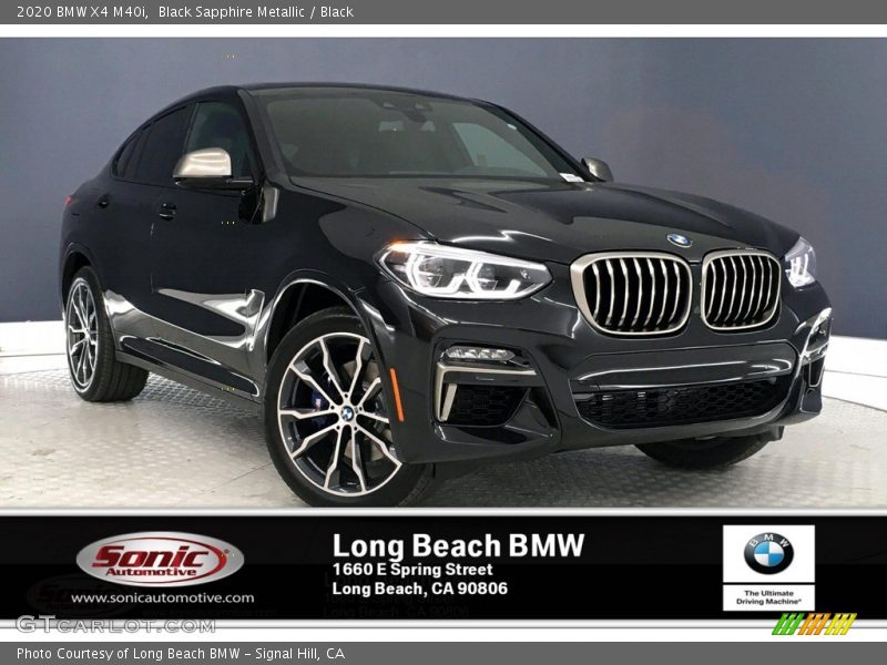 Black Sapphire Metallic / Black 2020 BMW X4 M40i