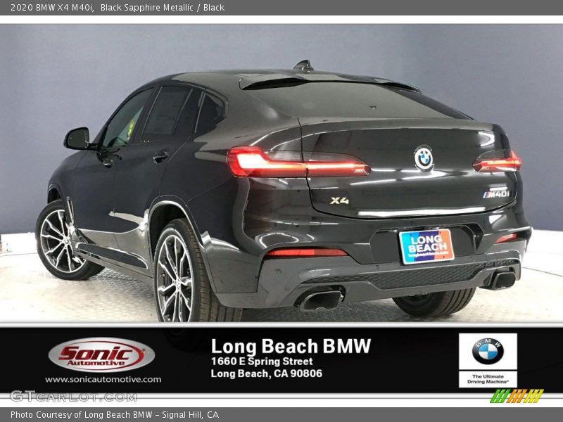 Black Sapphire Metallic / Black 2020 BMW X4 M40i