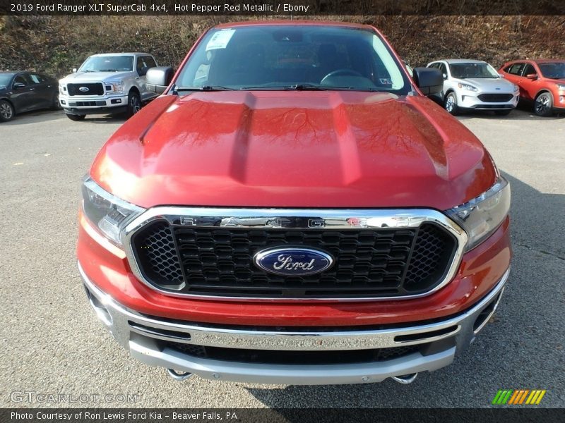 Hot Pepper Red Metallic / Ebony 2019 Ford Ranger XLT SuperCab 4x4