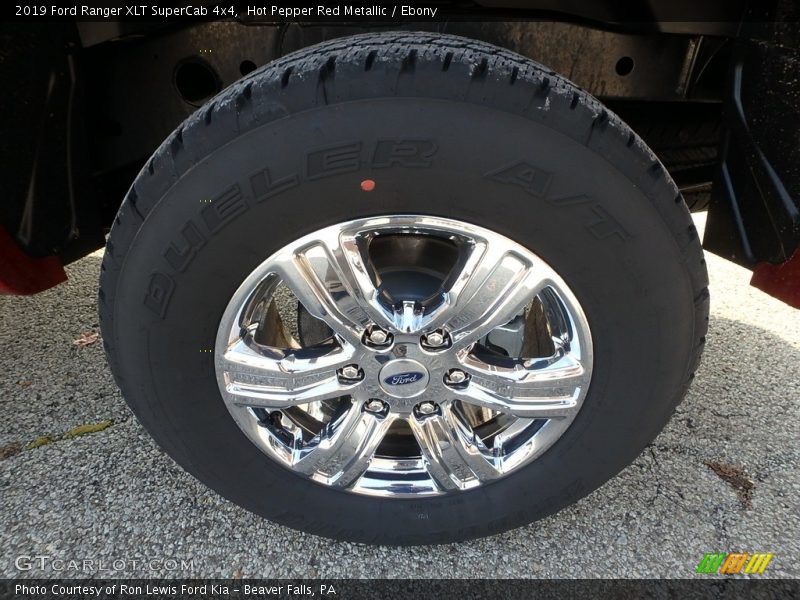 Hot Pepper Red Metallic / Ebony 2019 Ford Ranger XLT SuperCab 4x4
