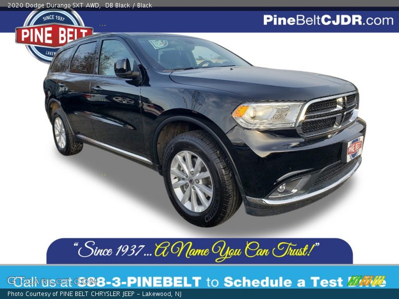 DB Black / Black 2020 Dodge Durango SXT AWD