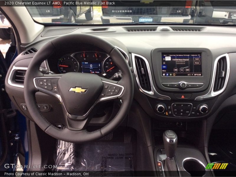 Pacific Blue Metallic / Jet Black 2020 Chevrolet Equinox LT AWD