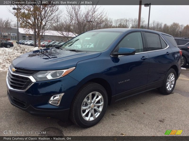 Pacific Blue Metallic / Jet Black 2020 Chevrolet Equinox LT AWD