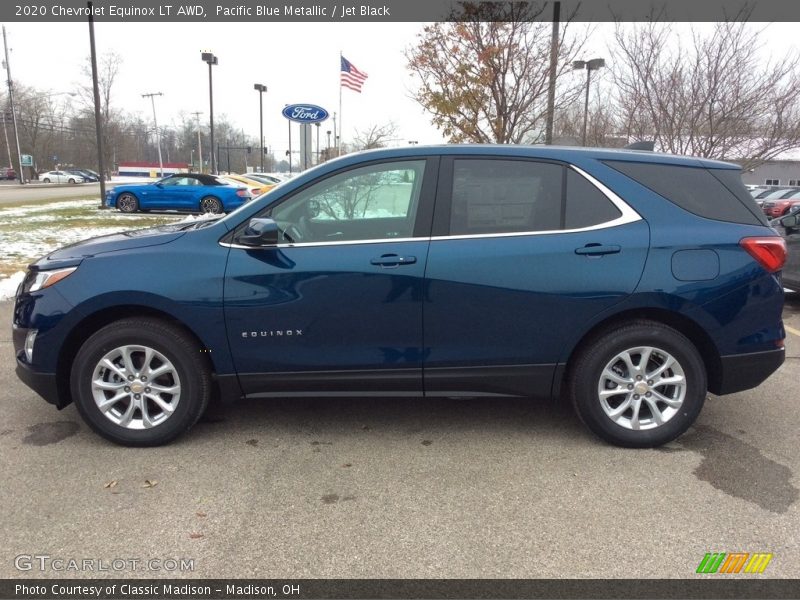 Pacific Blue Metallic / Jet Black 2020 Chevrolet Equinox LT AWD