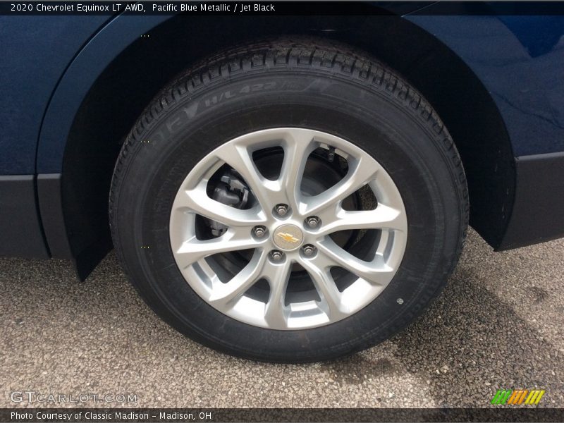 Pacific Blue Metallic / Jet Black 2020 Chevrolet Equinox LT AWD
