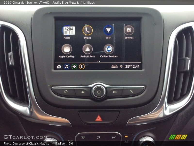 Pacific Blue Metallic / Jet Black 2020 Chevrolet Equinox LT AWD