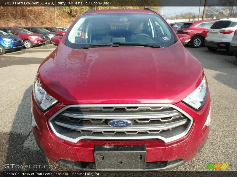 Ruby Red Metallic / Ebony Black 2020 Ford EcoSport SE 4WD
