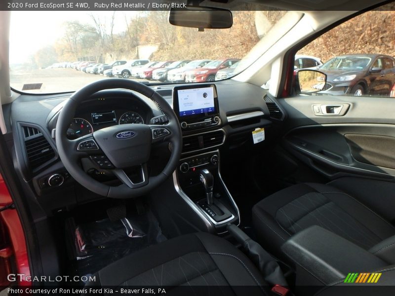  2020 EcoSport SE 4WD Ebony Black Interior