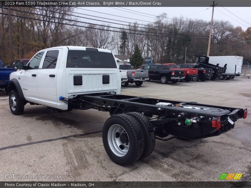 Bright White / Black/Diesel Gray 2019 Ram 5500 Tradesman Crew Cab 4x4 Chassis