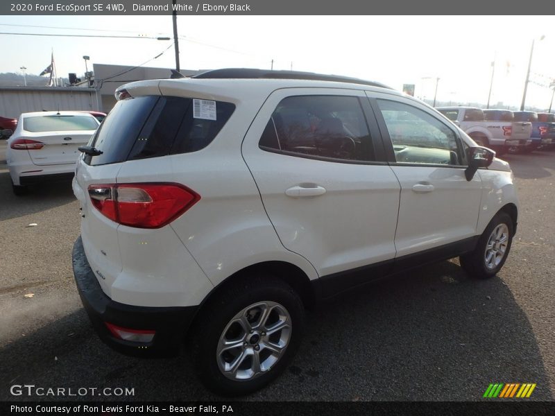 Diamond White / Ebony Black 2020 Ford EcoSport SE 4WD