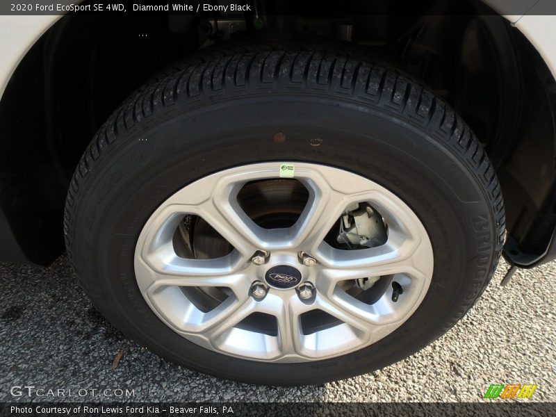 Diamond White / Ebony Black 2020 Ford EcoSport SE 4WD