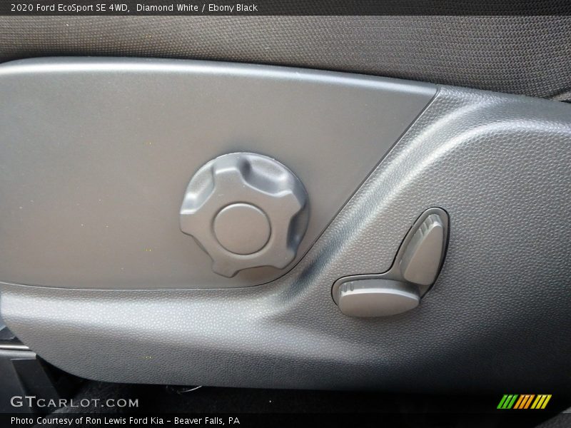 Diamond White / Ebony Black 2020 Ford EcoSport SE 4WD