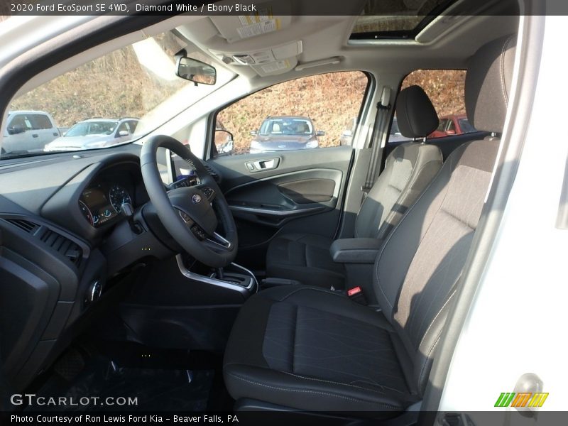 Diamond White / Ebony Black 2020 Ford EcoSport SE 4WD