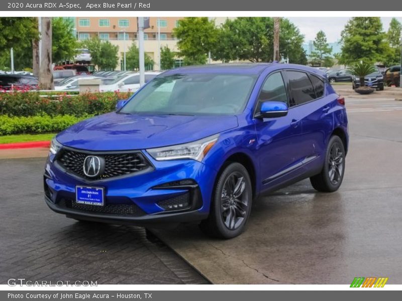 Apex Blue Pearl / Red 2020 Acura RDX A-Spec