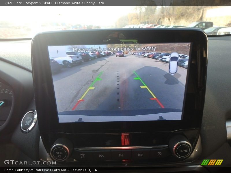Diamond White / Ebony Black 2020 Ford EcoSport SE 4WD