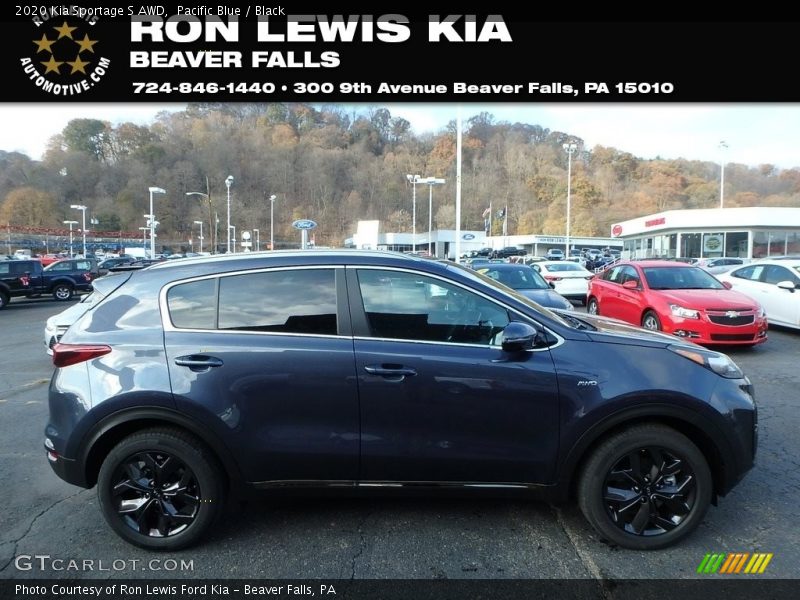 Pacific Blue / Black 2020 Kia Sportage S AWD