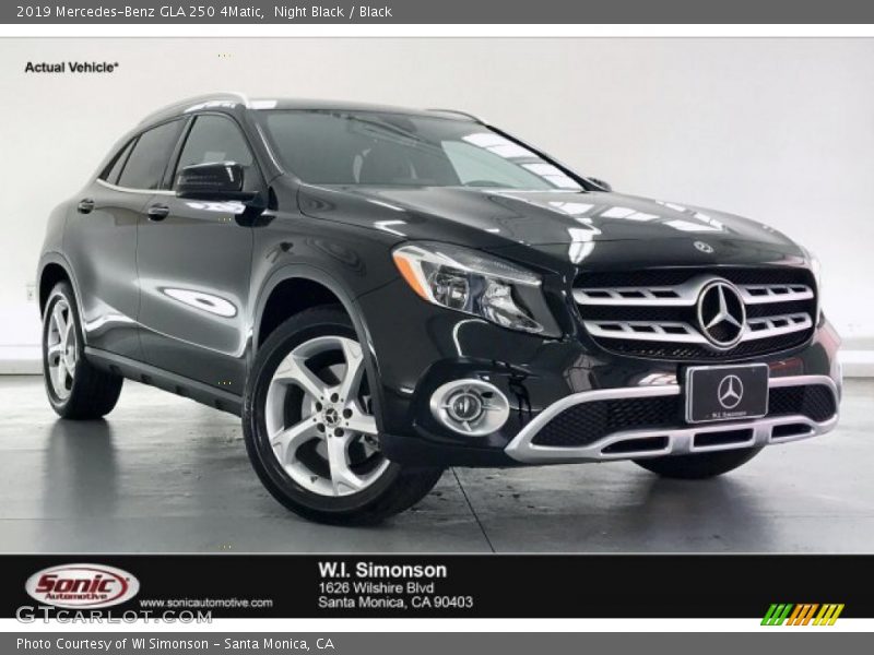 Night Black / Black 2019 Mercedes-Benz GLA 250 4Matic
