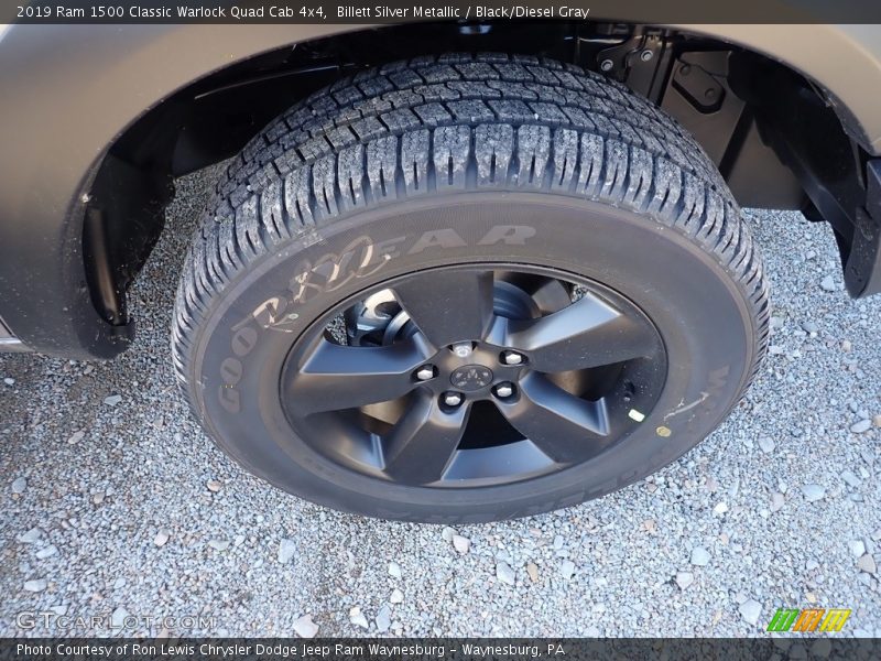 Billett Silver Metallic / Black/Diesel Gray 2019 Ram 1500 Classic Warlock Quad Cab 4x4