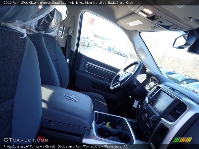Billett Silver Metallic / Black/Diesel Gray 2019 Ram 1500 Classic Warlock Quad Cab 4x4