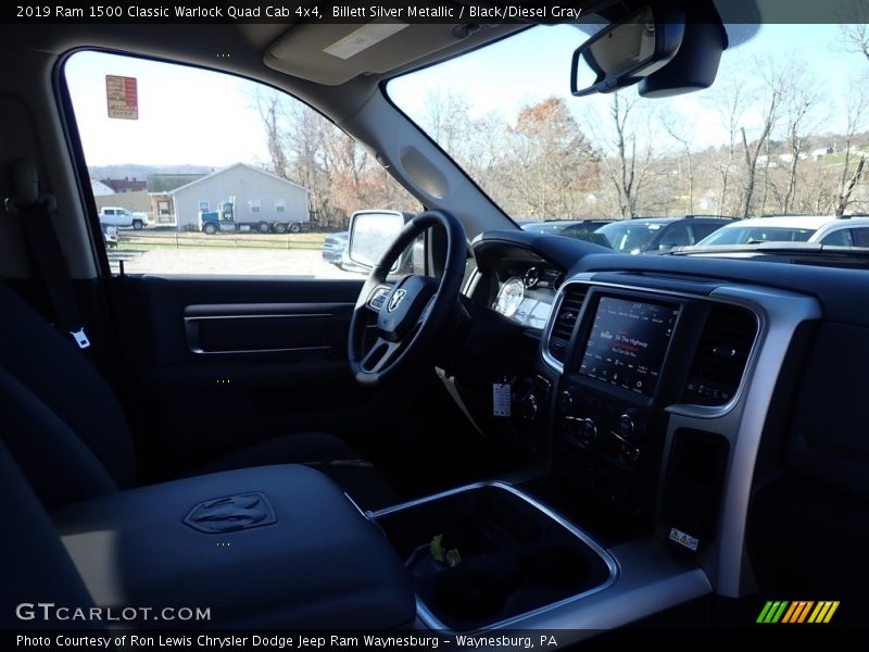 Billett Silver Metallic / Black/Diesel Gray 2019 Ram 1500 Classic Warlock Quad Cab 4x4