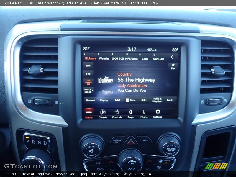 Billett Silver Metallic / Black/Diesel Gray 2019 Ram 1500 Classic Warlock Quad Cab 4x4