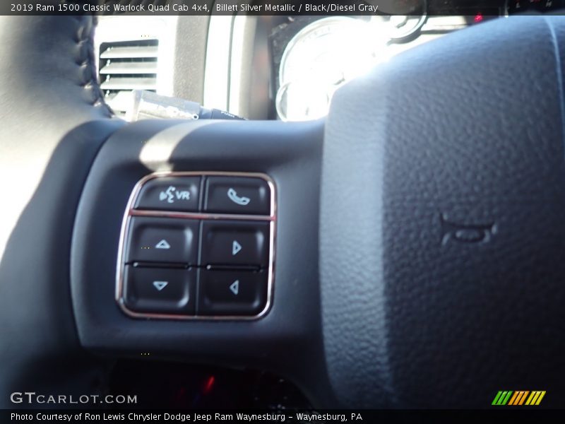 Billett Silver Metallic / Black/Diesel Gray 2019 Ram 1500 Classic Warlock Quad Cab 4x4