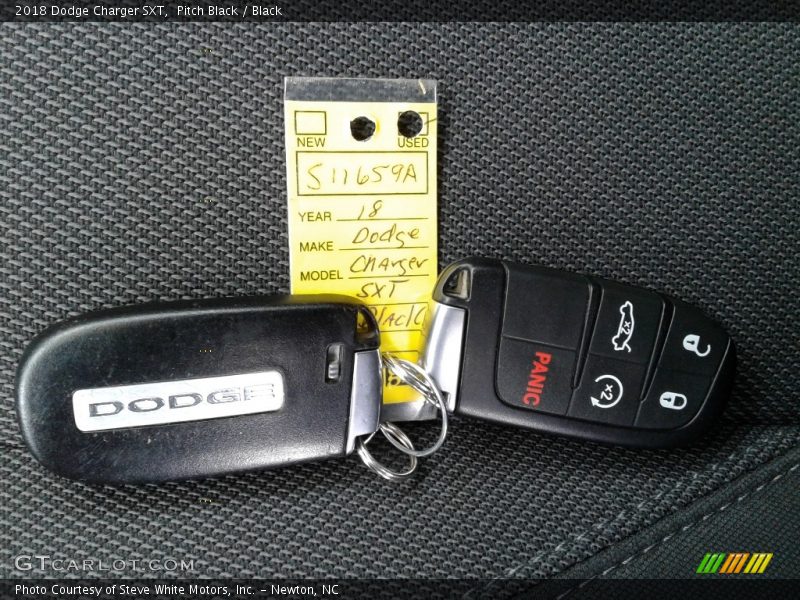 Pitch Black / Black 2018 Dodge Charger SXT