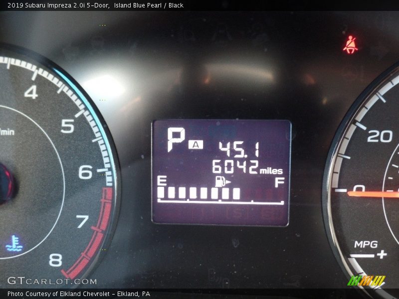 Island Blue Pearl / Black 2019 Subaru Impreza 2.0i 5-Door