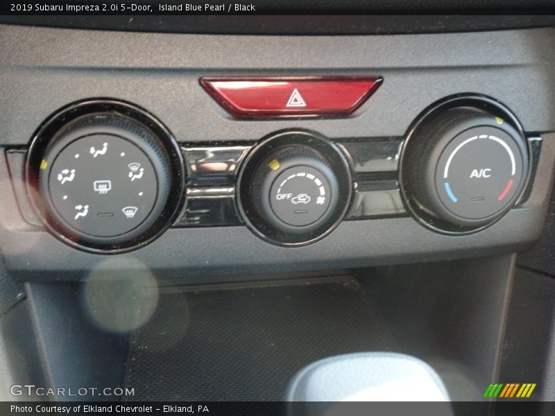 Island Blue Pearl / Black 2019 Subaru Impreza 2.0i 5-Door