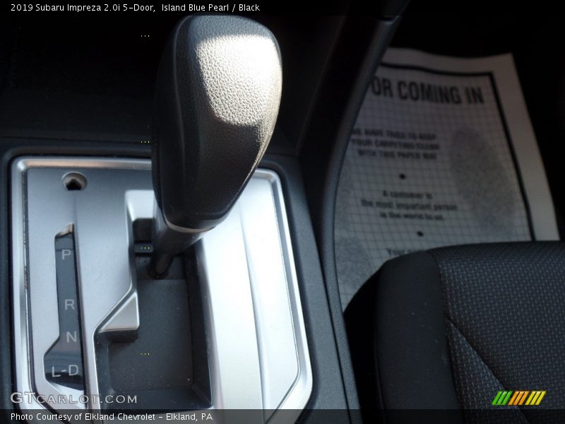 Island Blue Pearl / Black 2019 Subaru Impreza 2.0i 5-Door