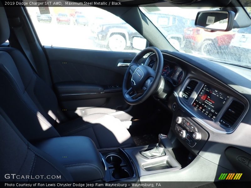 Maximum Steel Metallic / Black 2019 Dodge Charger SXT AWD