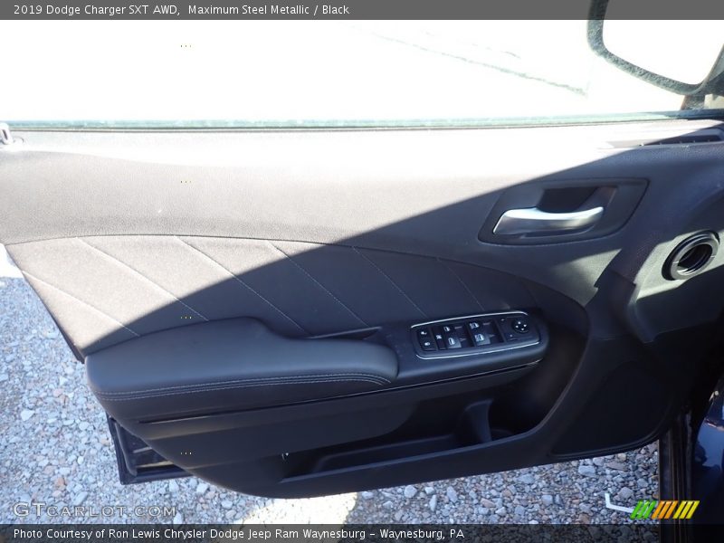 Maximum Steel Metallic / Black 2019 Dodge Charger SXT AWD