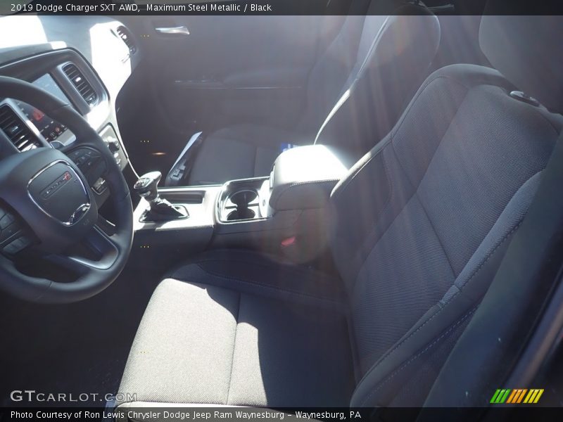 Maximum Steel Metallic / Black 2019 Dodge Charger SXT AWD