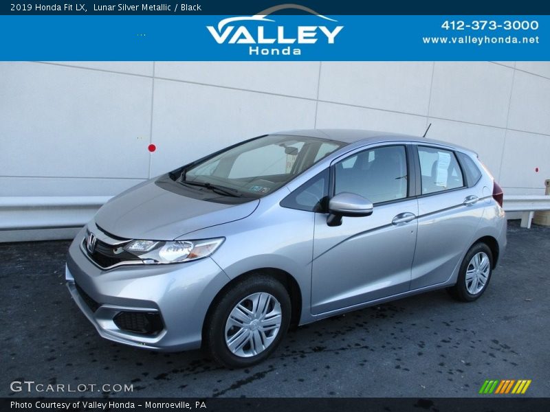 Lunar Silver Metallic / Black 2019 Honda Fit LX
