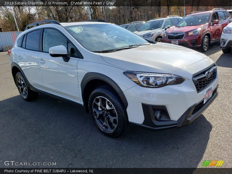 Crystal White Pearl / Gray 2019 Subaru Crosstrek 2.0i Premium
