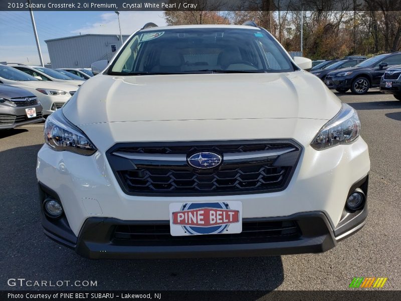 Crystal White Pearl / Gray 2019 Subaru Crosstrek 2.0i Premium