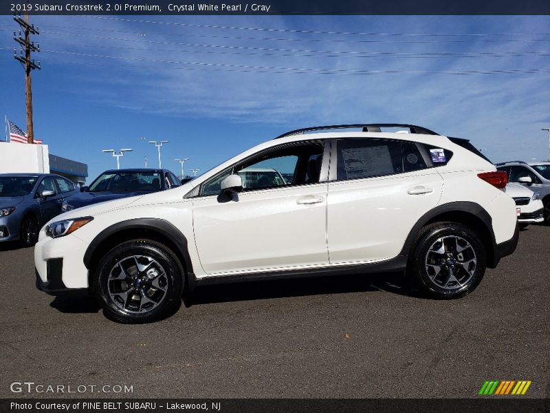 Crystal White Pearl / Gray 2019 Subaru Crosstrek 2.0i Premium