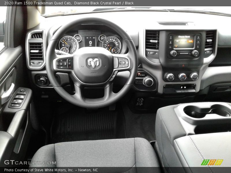 Diamond Black Crystal Pearl / Black 2020 Ram 1500 Tradesman Quad Cab