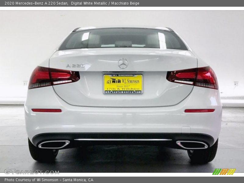 Digital White Metallic / Macchiato Beige 2020 Mercedes-Benz A 220 Sedan