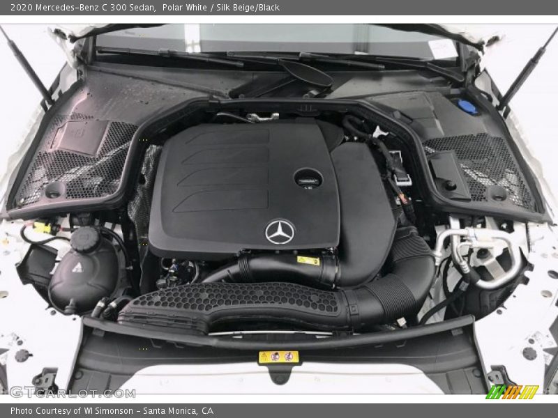 Polar White / Silk Beige/Black 2020 Mercedes-Benz C 300 Sedan