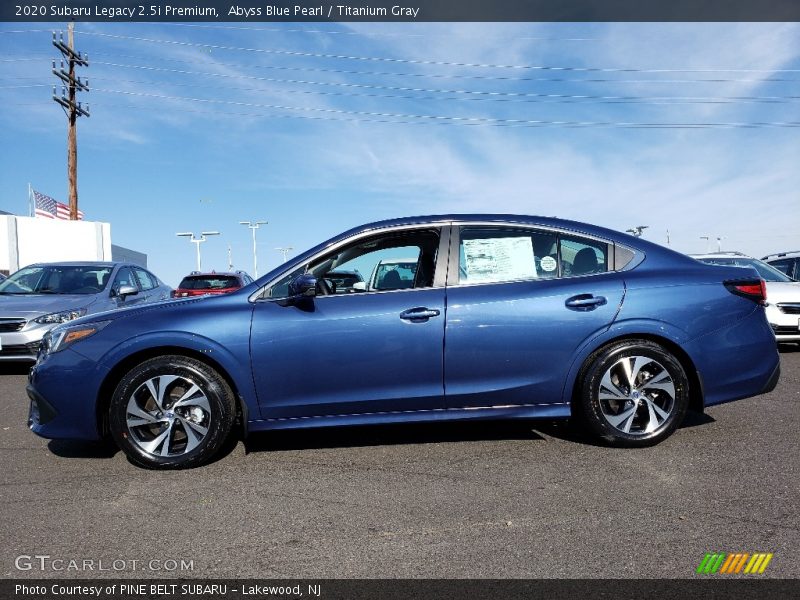 Abyss Blue Pearl / Titanium Gray 2020 Subaru Legacy 2.5i Premium