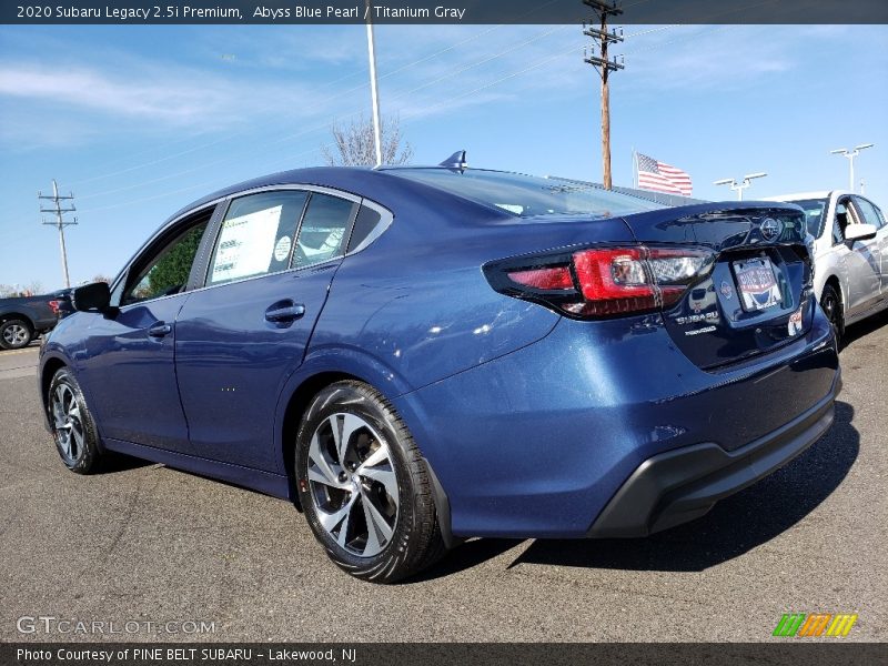 Abyss Blue Pearl / Titanium Gray 2020 Subaru Legacy 2.5i Premium