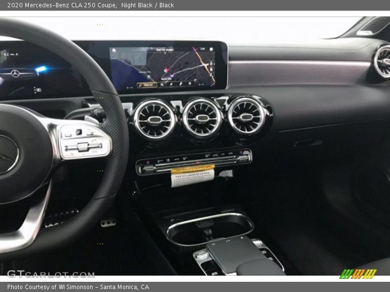 Dashboard of 2020 CLA 250 Coupe