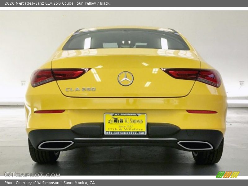 Sun Yellow / Black 2020 Mercedes-Benz CLA 250 Coupe