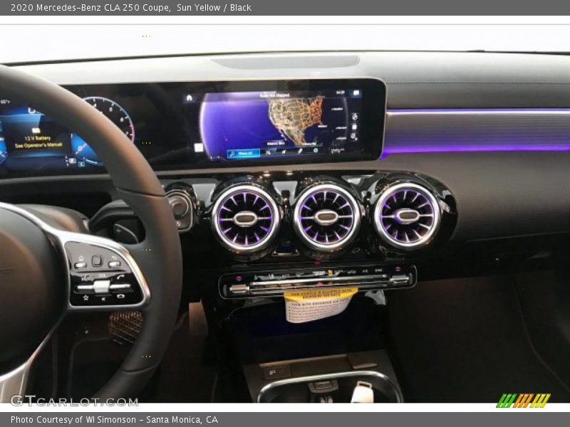 Navigation of 2020 CLA 250 Coupe